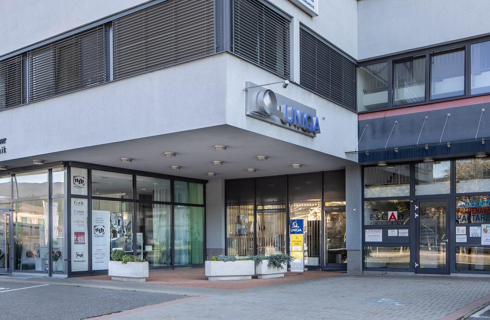 Das Gebäude der UNIQA Generalagentur Feldkirchen
